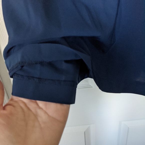 Blue Skirt Vintage High Waist Pleated Skirt with Pockets - Picture 5 of 7